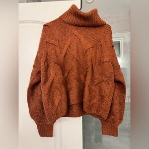 Madewell Somervell Modern Cable Turtleneck Sweater